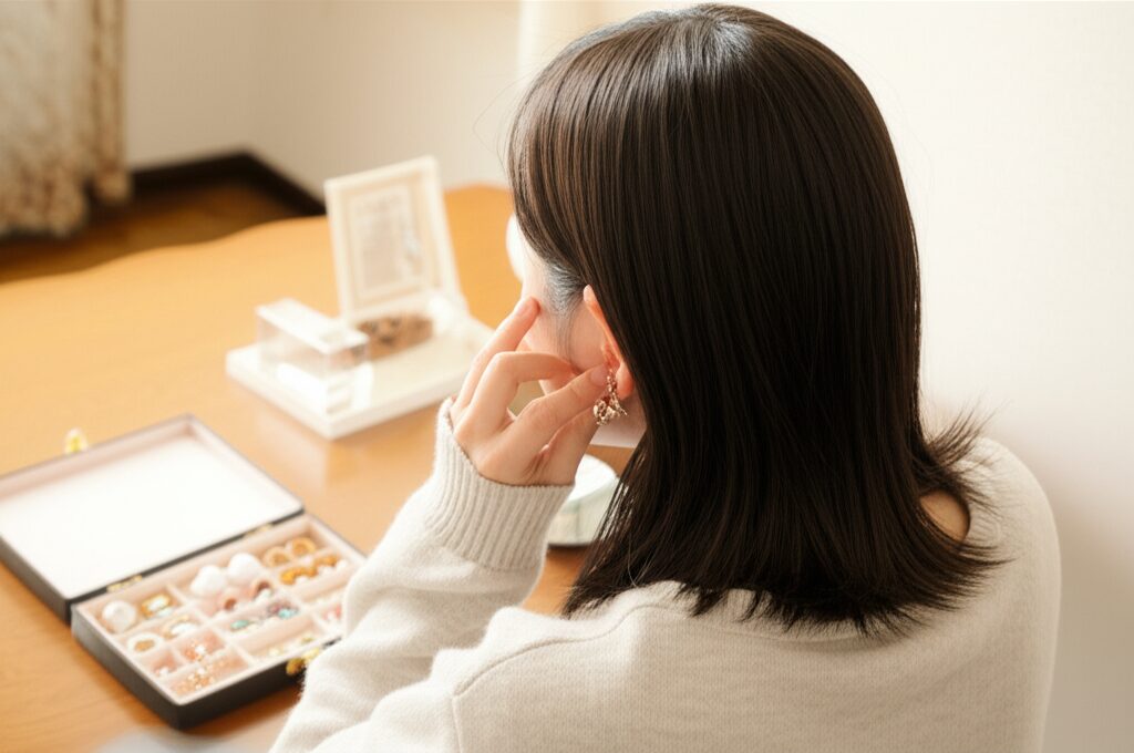 メインキーワード：チタンピアス荒れる見出し用キーワードリスト: 300円の挿絵2