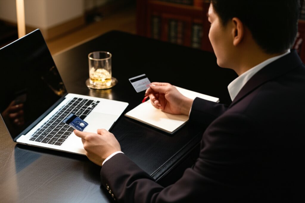 メインキーワード:ラグジュアリーカードチタンからブラック見出し用キーワードリスト: チタニウム 年会費の挿絵4